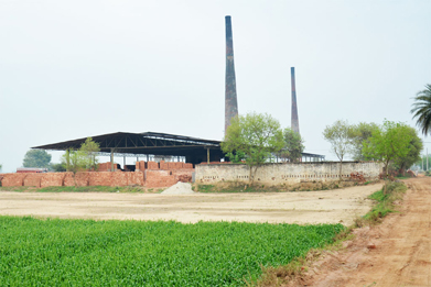 Wide Area of Kiln To make Bricks